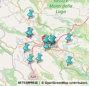 Mappa Via Remo Brindisi, 67100 L'Aquila AQ, Italia (6.16462)