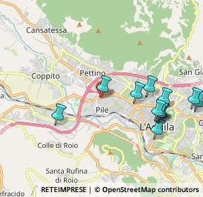 Mappa Via Remo Brindisi, 67100 L'Aquila AQ, Italia (2.30667)