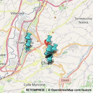 Mappa Via dei Peligni, 66100 Chieti CH, Italia (1.3075)