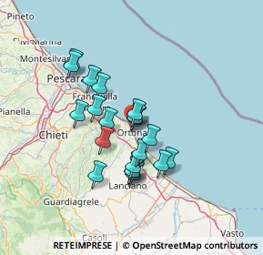 Mappa Via Galileo Galilei, 66026 Ortona CH, Italia (11.529)