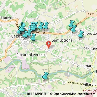 Mappa Via di Luzio, 65012 Cepagatti PE, Italia (1.229)