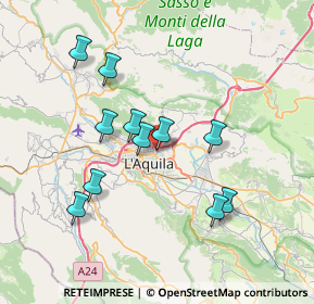 Mappa Via Cardinale Mazzarino, 67100 L'Aquila AQ, Italia (7.04818)