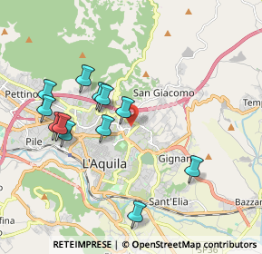 Mappa Via Cardinale Mazzarino, 67100 L'Aquila AQ, Italia (2.00583)