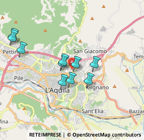 Mappa Via Cardinale Mazzarino, 67100 L'Aquila AQ, Italia (2.22167)