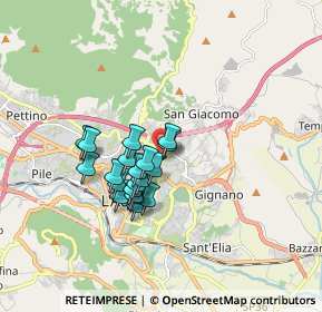 Mappa Via Cardinale Mazzarino, 67100 L'Aquila AQ, Italia (1.3505)