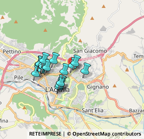 Mappa Via Cardinale Mazzarino, 67100 L'Aquila AQ, Italia (1.43556)