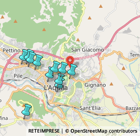 Mappa Via Cardinale Mazzarino, 67100 L'Aquila AQ, Italia (1.91091)