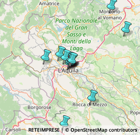 Mappa Via Cardinale Mazzarino, 67100 L'Aquila AQ, Italia (10.54692)