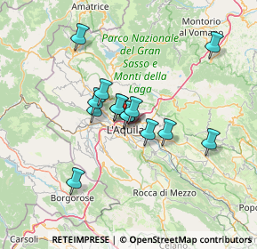 Mappa Via Cardinale Mazzarino, 67100 L'Aquila AQ, Italia (10.7)