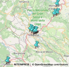 Mappa Via Cardinale Mazzarino, 67100 L'Aquila AQ, Italia (15.61667)