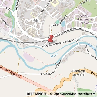 Mappa Via Napolitano Gian Gaspare, 54, 67100 L'Aquila, L'Aquila (Abruzzo)