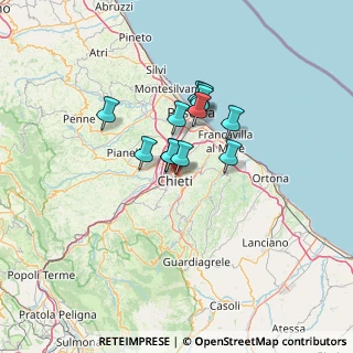 Mappa Via Giuseppe Mezzanotte, 66100 Chieti CH, Italia (9.08833)