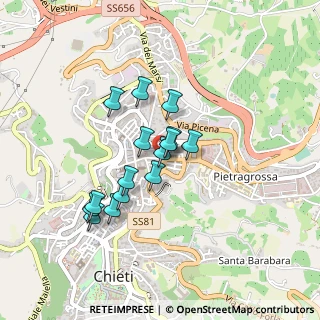 Mappa Via Giuseppe Mezzanotte, 66100 Chieti CH, Italia (0.35733)
