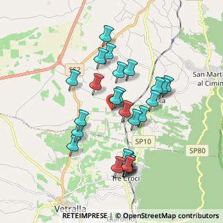 Mappa Via Sasso S. Pellegrino, 01100 Viterbo VT, Italia (1.83704)