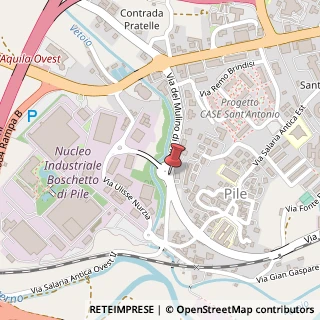 Mappa Via Mulino di Pile, 3, 67100 L'Aquila, L'Aquila (Abruzzo)