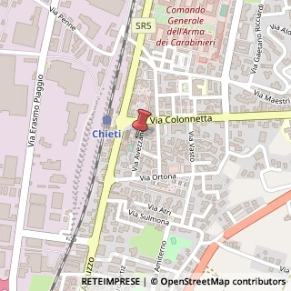 Mappa Via Avezzano, 24, 66100 Chieti, Chieti (Abruzzo)