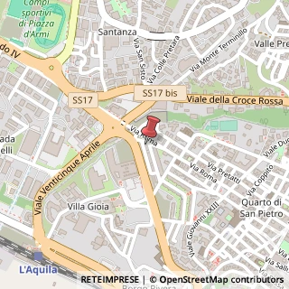 Mappa Via Peligni, 7, 67100 L'Aquila, L'Aquila (Abruzzo)