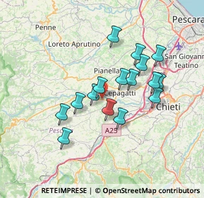 Mappa Via Taddei, 65020 Rosciano PE, Italia (6.2475)