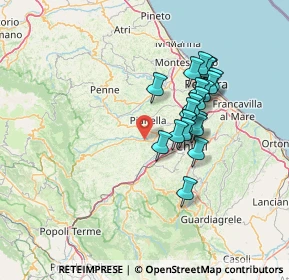 Mappa Via Taddei, 65020 Rosciano PE, Italia (12.389)