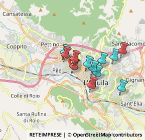 Mappa C.C. MERIDIANA, 67100 L'Aquila AQ, Italia (1.36417)