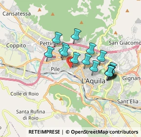 Mappa C.C. MERIDIANA, 67100 L'Aquila AQ, Italia (1.5275)