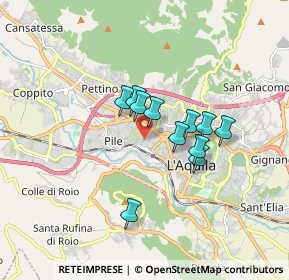 Mappa C.C. MERIDIANA, 67100 L'Aquila AQ, Italia (1.29182)