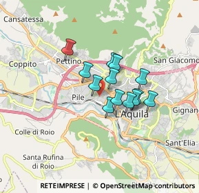 Mappa C.C. MERIDIANA, 67100 L'Aquila AQ, Italia (1.17692)