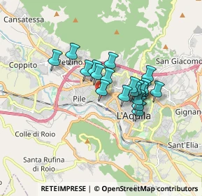 Mappa C.C. MERIDIANA, 67100 L'Aquila AQ, Italia (1.285)