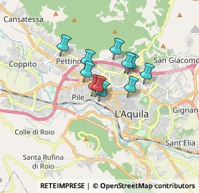 Mappa C.C. MERIDIANA, 67100 L'Aquila AQ, Italia (1.13909)