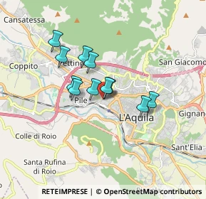 Mappa C.C. MERIDIANA, 67100 L'Aquila AQ, Italia (1.28909)