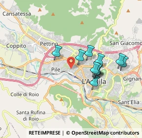 Mappa C.C. MERIDIANA, 67100 L'Aquila AQ, Italia (1.54909)