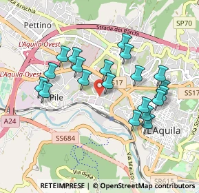 Mappa C.C. MERIDIANA, 67100 L'Aquila AQ, Italia (0.9185)