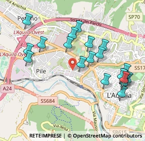 Mappa C.C. MERIDIANA, 67100 L'Aquila AQ, Italia (1.101)