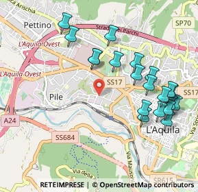 Mappa C.C. MERIDIANA, 67100 L'Aquila AQ, Italia (1.1215)