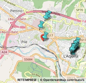 Mappa C.C. MERIDIANA, 67100 L'Aquila AQ, Italia (1.333)