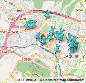 Mappa C.C. MERIDIANA, 67100 L'Aquila AQ, Italia (0.905)