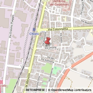 Mappa Via Ortona, 3/A-B, 66100 Chieti, Chieti (Abruzzo)
