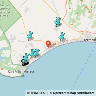 Mappa Via S. Felice Circeo, 04019 Terracina LT, Italia (5.18)