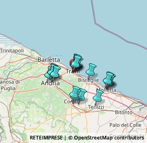 Mappa Via Bebio, 76125 Trani BT, Italia (9.898)