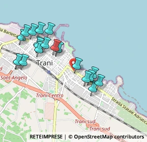 Mappa Via Rovigno, 76125 Trani BT, Italia (1.0735)