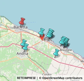 Mappa SP 130 Andria km. 1+250, 76125 Trani BT, Italia (6.716)