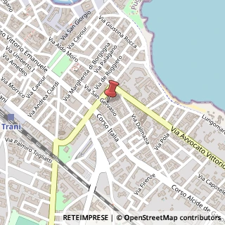 Mappa Via San Gervasio, 73, 76125 Trani, Barletta-Andria-Trani (Puglia)