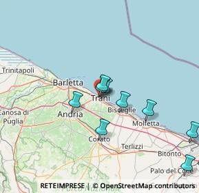 Mappa Via D. Alvarez, 76125 Trani BT, Italia (28.33067)