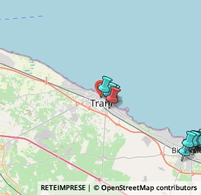 Mappa Via Pedaggio Santa Chiara, 76125 Trani BT, Italia (5.86909)