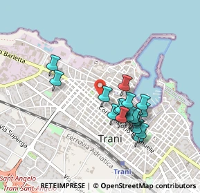 Mappa Via Pedaggio Santa Chiara, 76125 Trani BT, Italia (0.416)