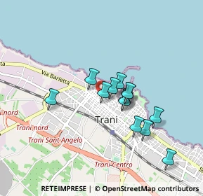 Mappa Via Pedaggio Santa Chiara, 76125 Trani BT, Italia (0.72692)