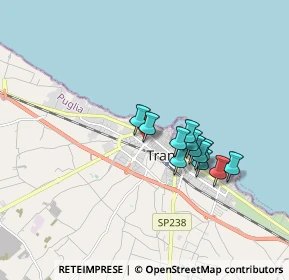 Mappa Via Mons.Francesco Petronelli, 76125 Trani BT, Italia (1.4375)