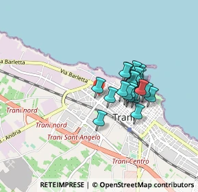 Mappa Via Mons.Francesco Petronelli, 76125 Trani BT, Italia (0.667)