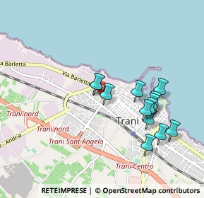 Mappa Via Mons.Francesco Petronelli, 76125 Trani BT, Italia (0.91846)