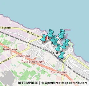 Mappa Via Mons.Francesco Petronelli, 76125 Trani BT, Italia (0.60818)